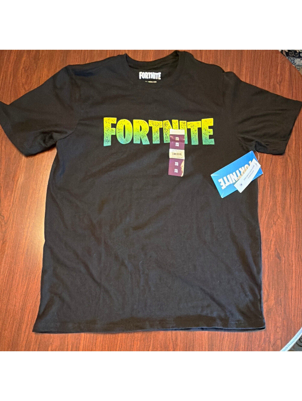 Fortnite Boys Black Graphic Logo Crew Neck Short Sleeve T-Shirt Size 2XL (18)
